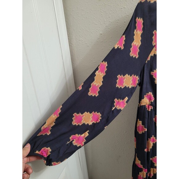 ANTHROPOLOGIE Size Small Sammi Tiered Mini Dress Boho Peasant Preppy - Picture 7 of 15